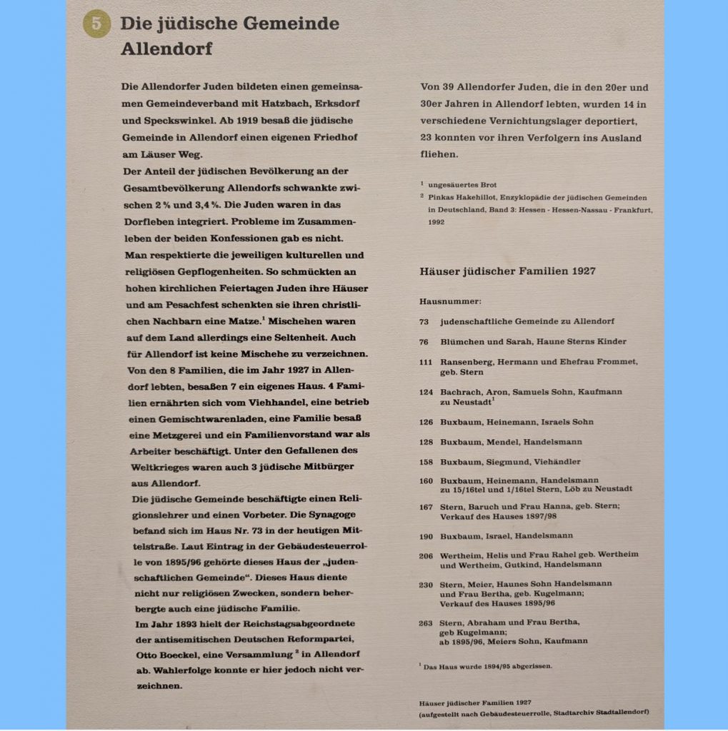 Juden in Allendorf