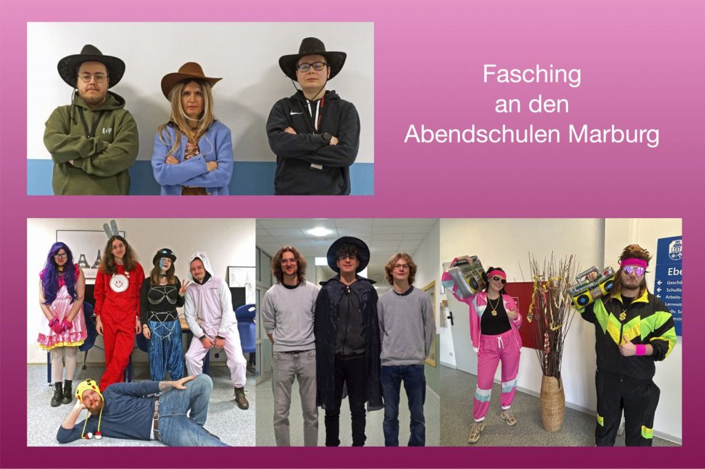 Fasching an den Abendschulen Marburg