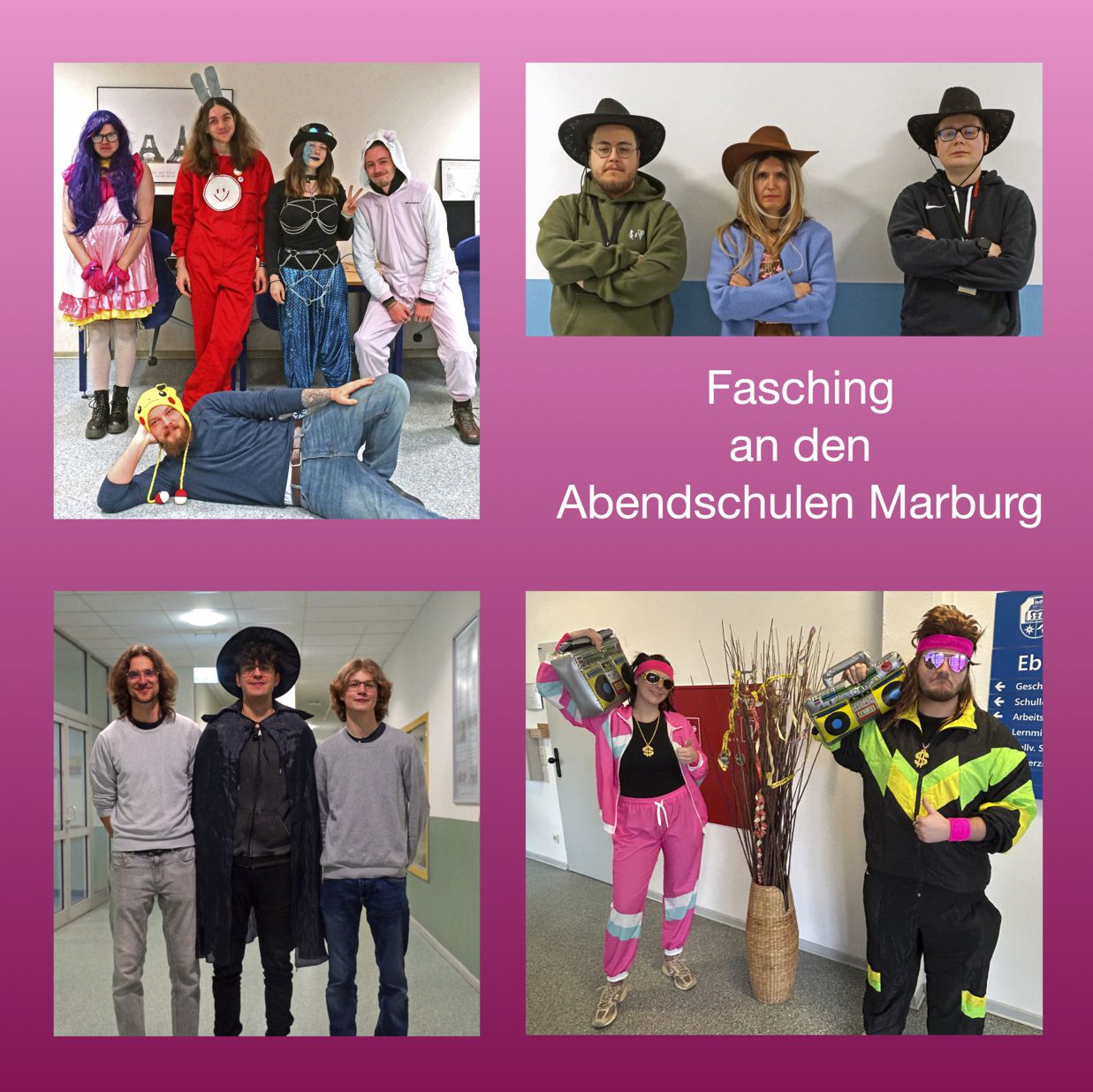 Fasching an den Abendschulen Marburg
